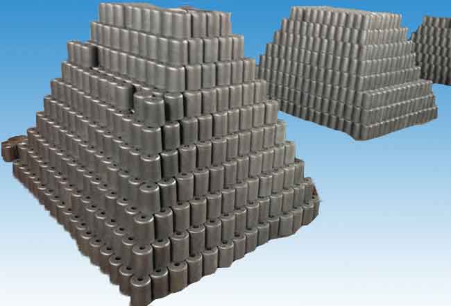 Up-drawing continuous casting graphite mold